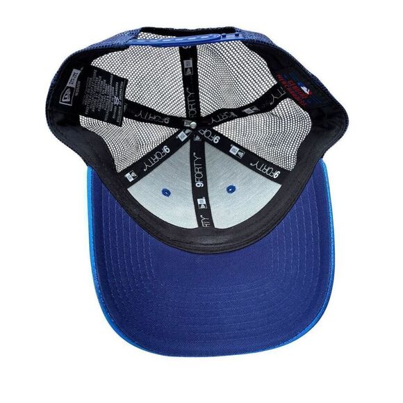 Texas Rangers New Era 9FORTY Trucker Hat Blue MLB Baseball Cap - Picture 4 of 7